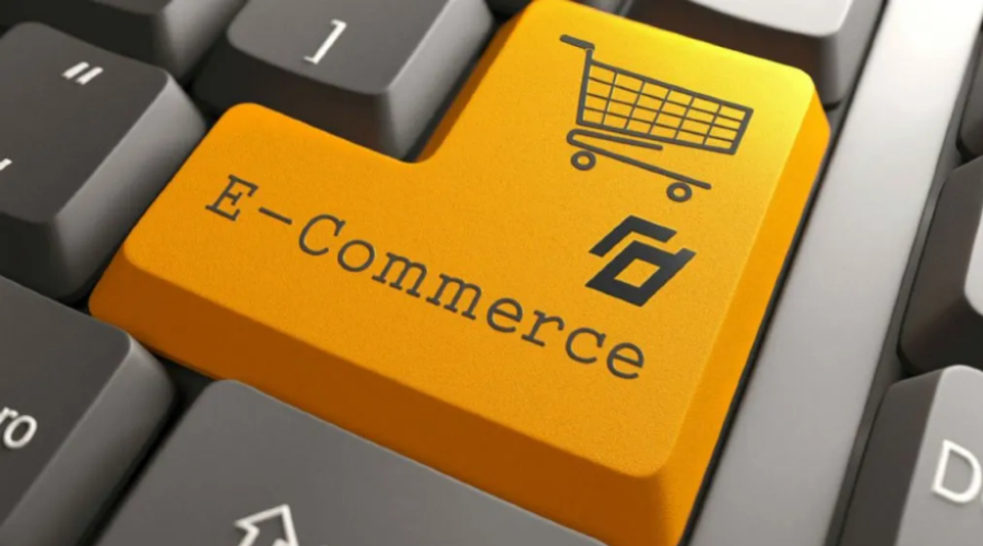 A imagem mostra de forma simplificada o e-commerce.
